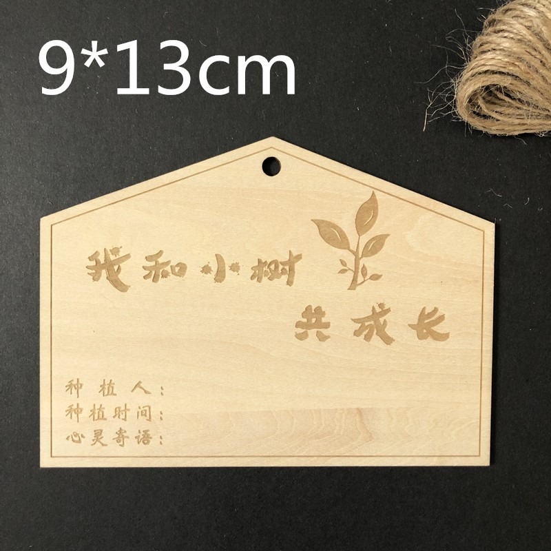 10片定做木質掛牌 學校植樹節吊牌 樹木認養牌 植物標簽牌 名字卡-細節圖7