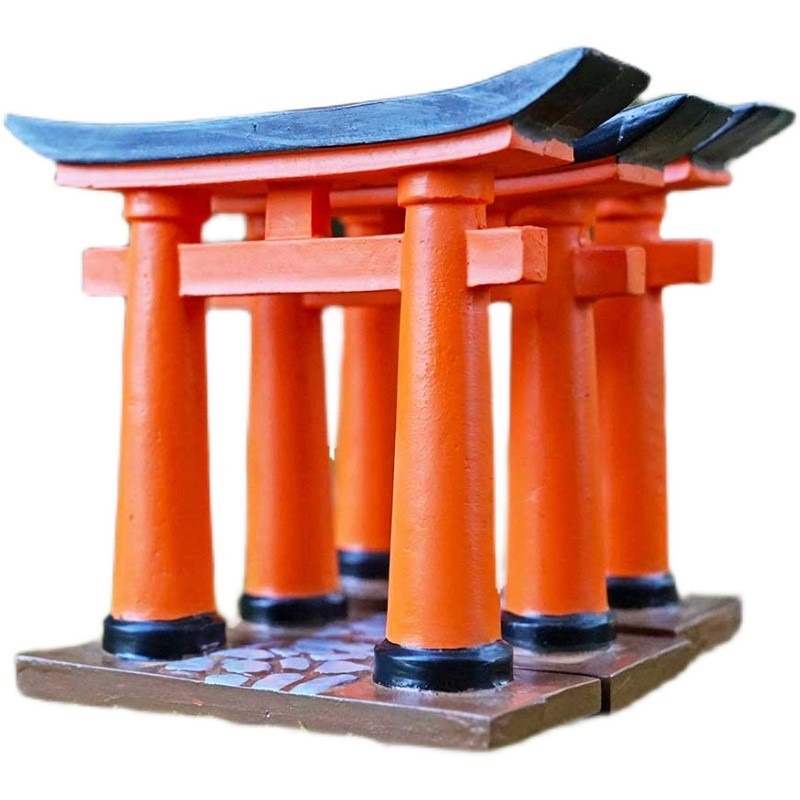 鳥居擺件日式場景道具和風仿真裝飾盆景沙盤微景觀京都日本料理-細節圖5