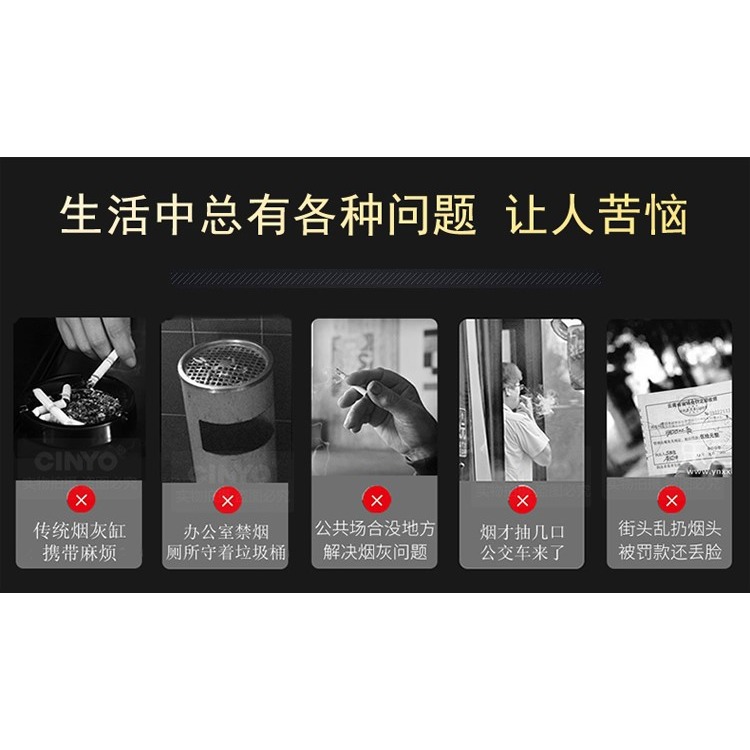 便攜式煙灰缸隨身移動帶蓋口袋迷你盒日本環保戶外旅遊刻字訂制-細節圖6