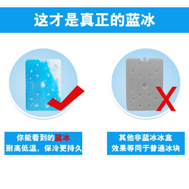 六杉保溫箱儲奶冰袋藍冰冰盒冰晶冰排冰板降溫冰磚空調冷藏保鮮箱-細節圖4