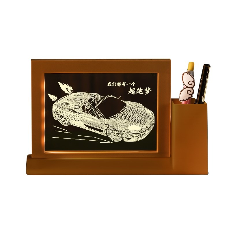 3D筆筒小夜燈創意生日禮物勵志男女生六一兒童節定製禮品學生獎品-細節圖5