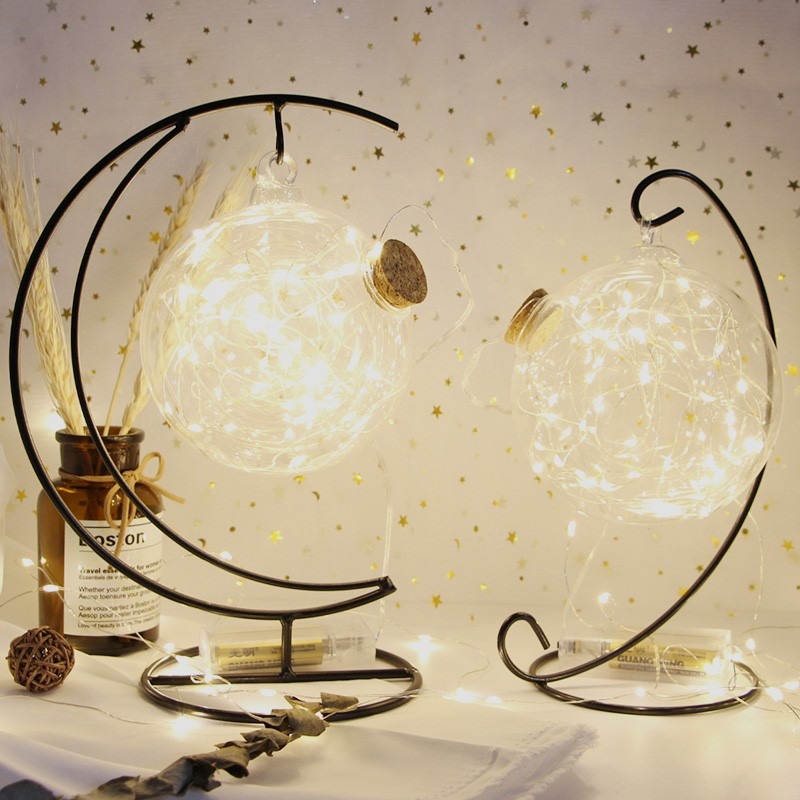 夜光leb星星玻璃瓶幸運星星空瓶吊掛瓶木塞瓶七夕節創意禮物折紙-細節圖2