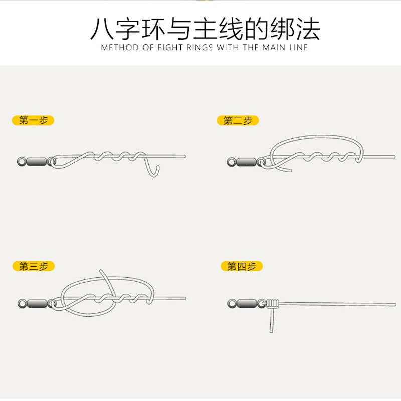釣魚美式8字環連接器八字環連接環轉環漁具用品線組小配件釣漁具-細節圖3