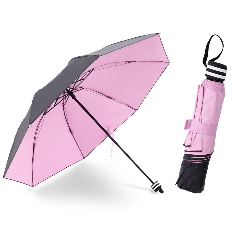 定製雨傘印logo廣告傘禮品黑膠防曬防紫外線晴雨兩用印字遮陽傘-細節圖5
