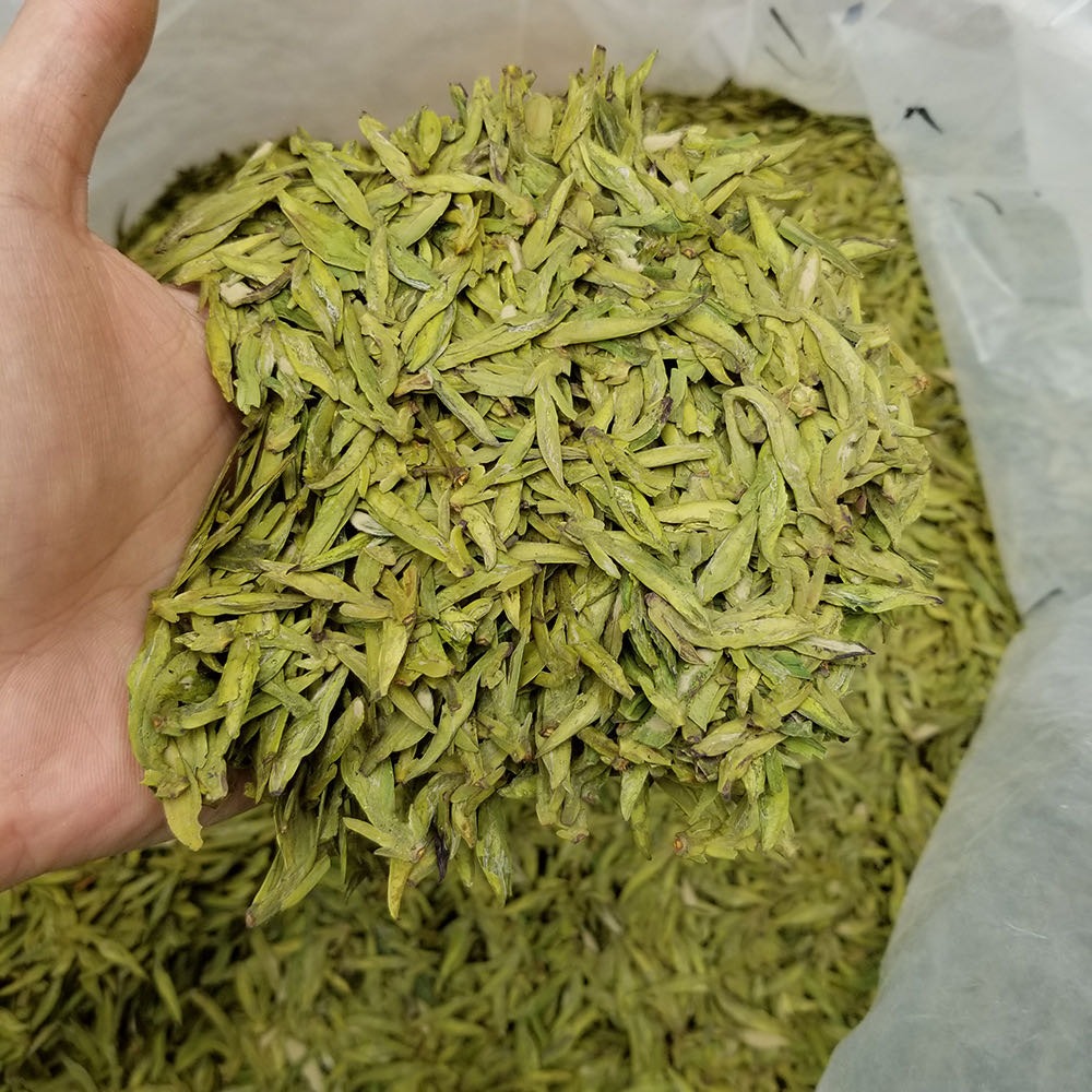 茶農直銷杭州特產西湖獅峯龍井明前一級茶綠茶50g瓷瓶豆花香-細節圖4