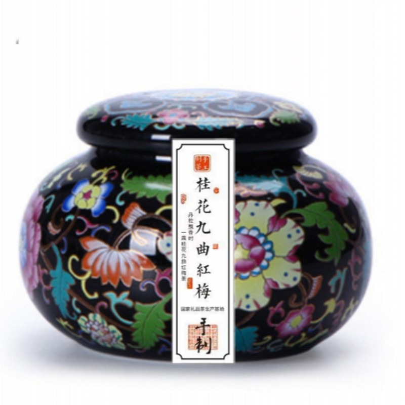 年杭州特產西湖區雨前龍井茶手工窨制桂花九曲紅梅35g單罐-細節圖5