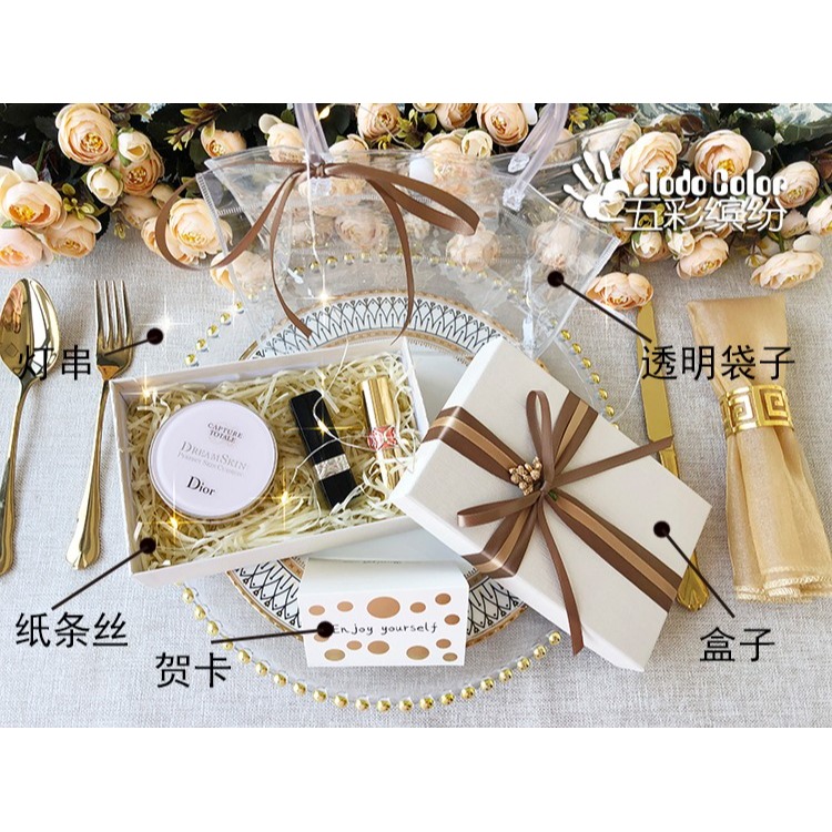 精緻化妝品禮物盒 絲巾包裝生日禮品禮盒空 長方形高檔小盒子空盒-細節圖7