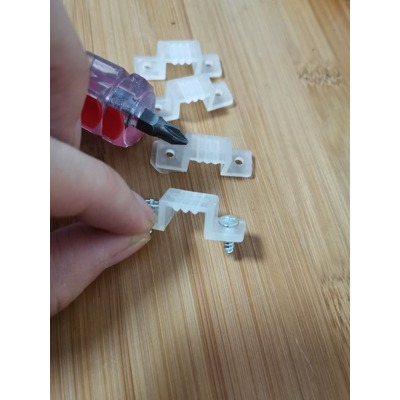 、卡led低壓5050燈帶3528套管防水膠固座固卡扣硅膠燈條吊頂扣座-細節圖8