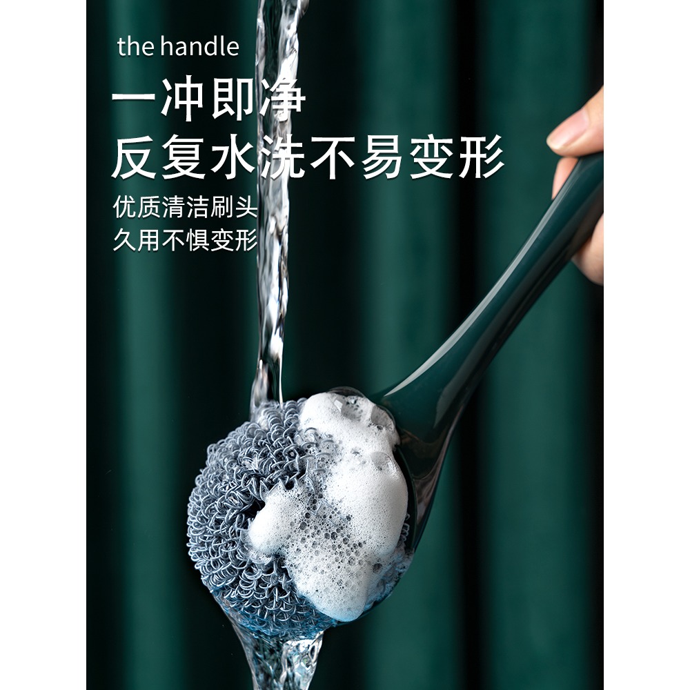 廚房納米清潔球帶柄洗鍋刷洗碗刷長柄鋼絲球刷鍋神器除垢不傷鍋具-細節圖4