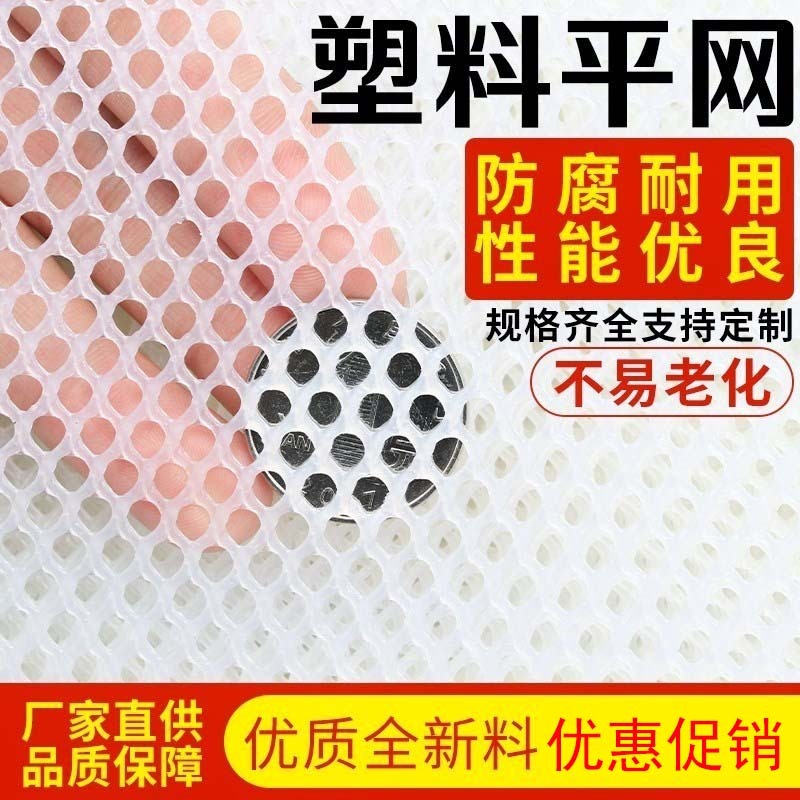 、小孔家用圍欄格片網格2020網片軟硬格網塑膠網膠新款塑料養殖-細節圖3
