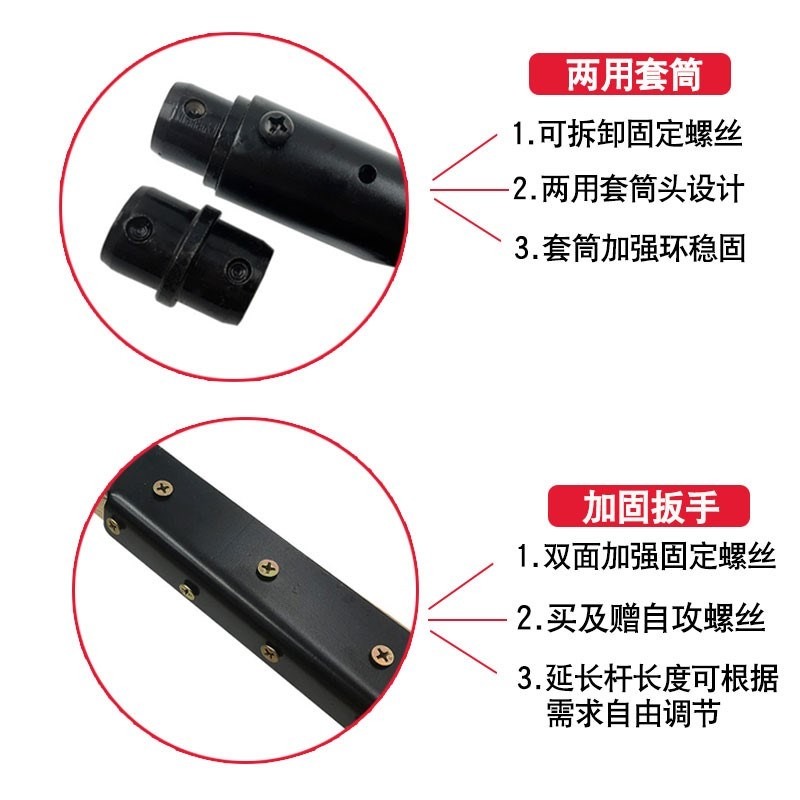 螺絲神器安裝扳手吊筋橋架膨脹套筒空心龍骨輕鋼螺母絲桿套筒-細節圖2