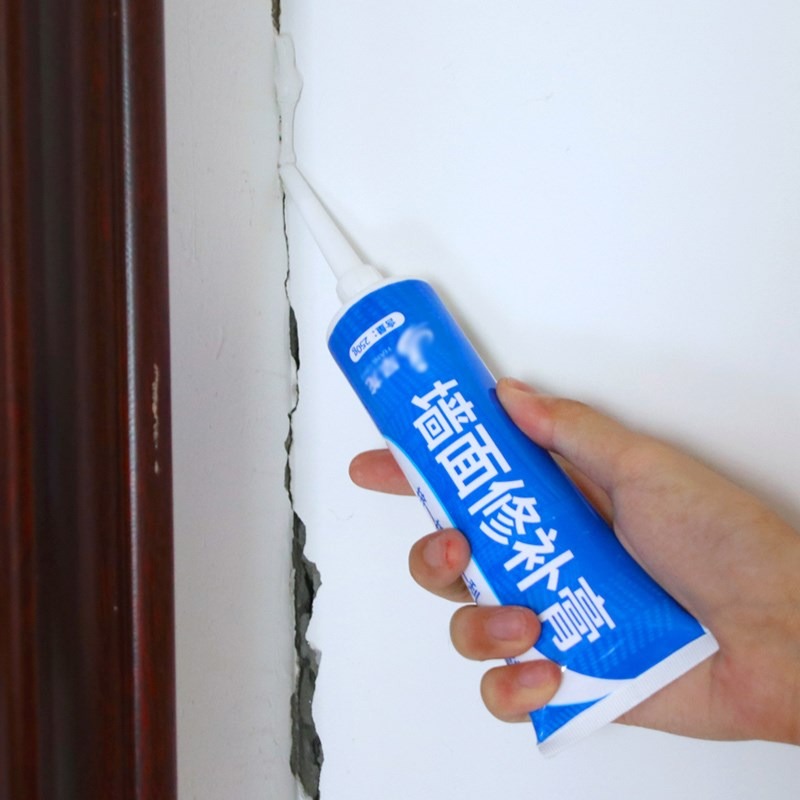 補墻面墻壁膏修補塗鴉白色裂縫填縫劑釘子孔補洞畫筆修復補漆家用-細節圖3