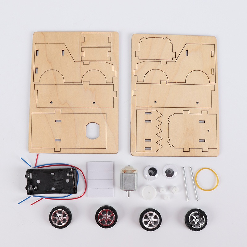 科技小製作小發明小學生手工組裝小火車兒童科學實驗作品男孩玩具-細節圖2