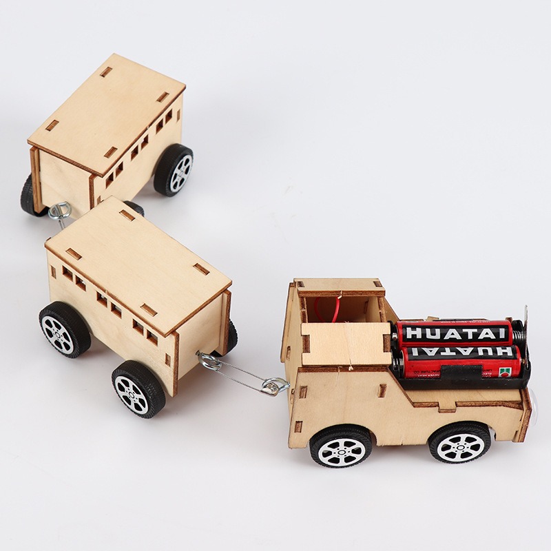 科技小製作小發明小學生手工組裝小火車兒童科學實驗作品男孩玩具-細節圖3