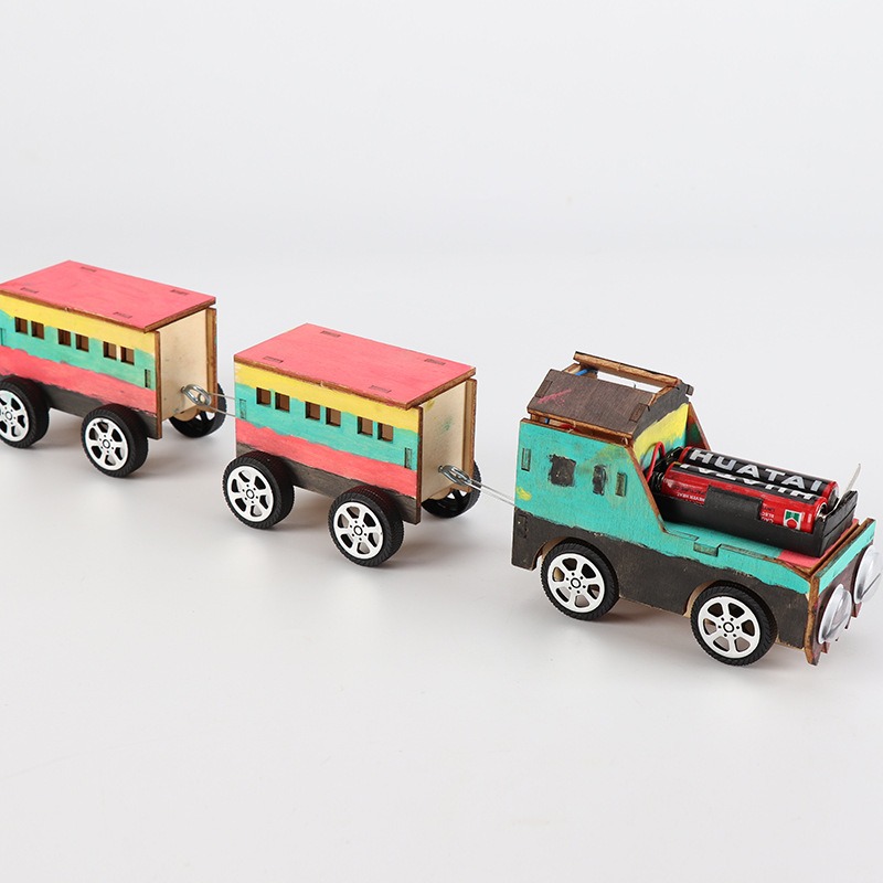 科技小製作小發明小學生手工組裝小火車兒童科學實驗作品男孩玩具-細節圖4