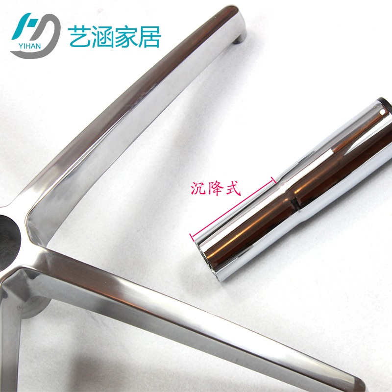 辦公椅配件轉椅五星腳鋁合金底盤小口腳加厚拉伸腳轉椅電腦椅底座-細節圖4