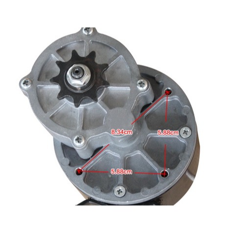 12v250W300轉 九齒428 鏈輪 播種施肥 農用 直流電機 雞公車馬達-細節圖8