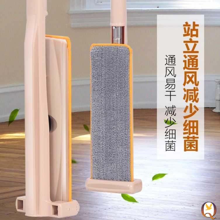 家用脫水懶人推把地板拖拖拔套裝掃把免洗拖吧家用拖巴拖布海綿20-細節圖2