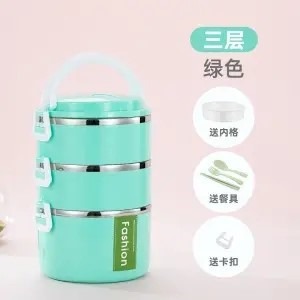 加高銹鋼網紅飯盒高顏值上班族大容量多層便當保溫桶分格單層四層-細節圖6