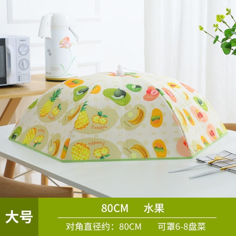 冬季保溫菜罩加厚家用大號桌蓋折疊防塵餐 桌罩加熱遮菜傘飯罩子-細節圖6