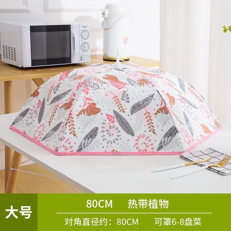冬季保溫菜罩加厚家用大號桌蓋折疊防塵餐 桌罩加熱遮菜傘飯罩子-細節圖7