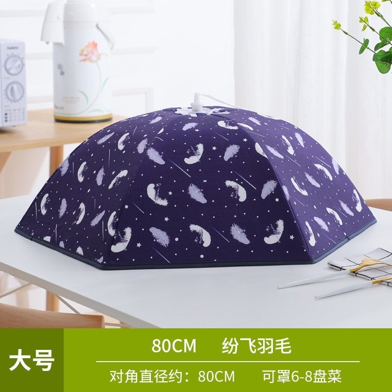 冬季保溫菜罩加厚家用大號桌蓋折疊防塵餐 桌罩加熱遮菜傘飯罩子-細節圖8