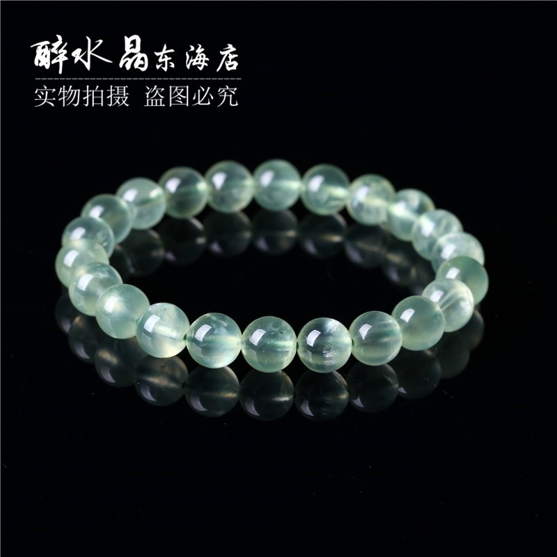 天然葡萄石手鏈女單圈 天然水晶飾品送女朋友生日禮物特價包郵-細節圖2