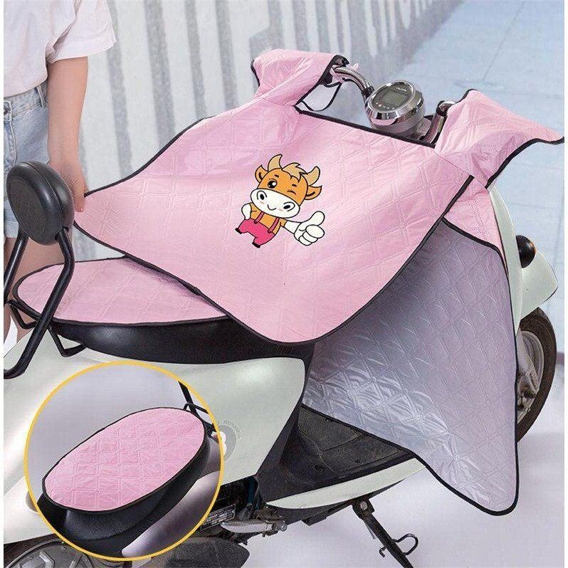 電動車擋風被四季通用夏季薄款春秋夏天騎車摩托電瓶車防水防曬罩-細節圖5