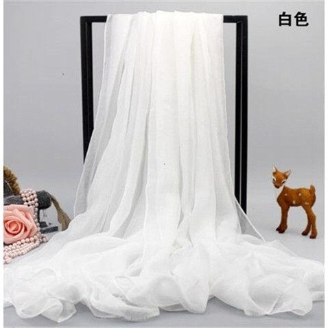 【廠家直銷 】純色大紅絲巾韓版雪紡圍巾披肩兩用紗巾防?沙灘巾-細節圖5