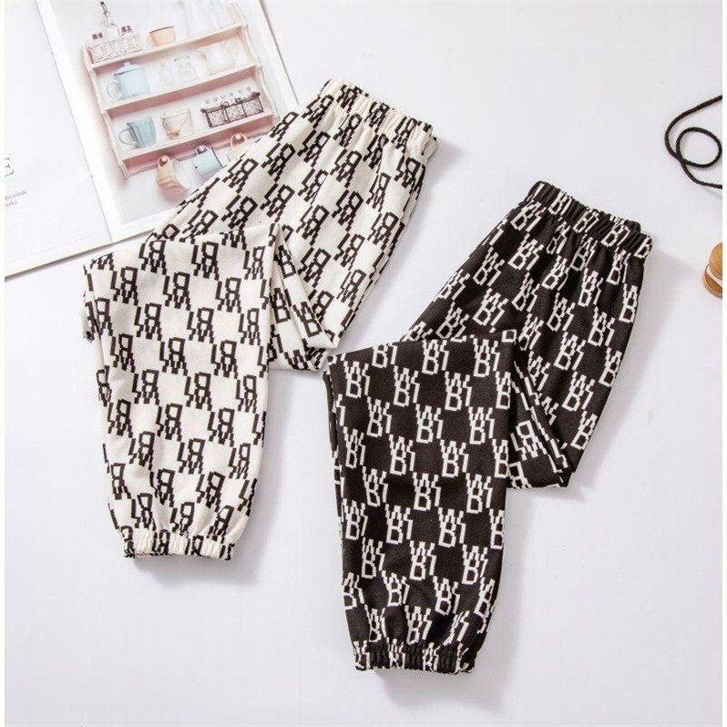 夏季兒童防蚊褲運動褲女童褲子休閑夏裝薄款男童寶寶潮燈籠長褲子-細節圖3