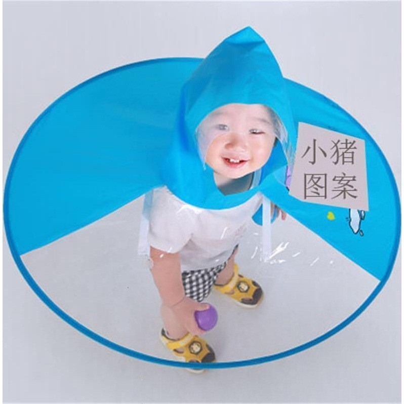 卡通飛碟雨衣小黃鴨斗篷雨傘帽子兒童寶寶幼兒園小童中大童小學生-細節圖5