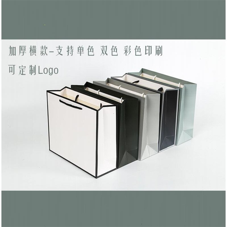 牛皮紙袋手提袋購物禮品包裝袋打包外賣服裝店袋子定製定做印logo-細節圖4