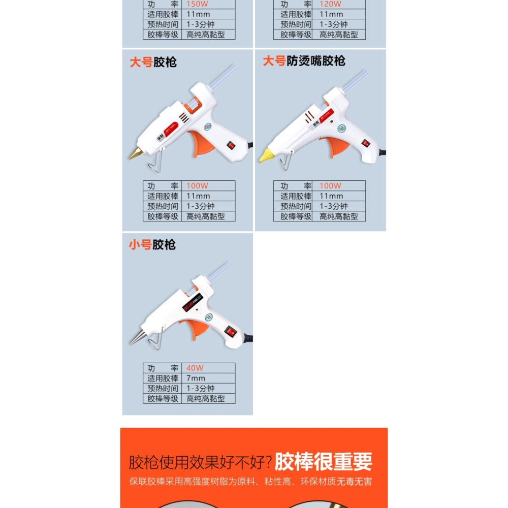 。的小型膠槍打搶家用手工熱熔棒電條容玻璃速融交塑料焊接神器加-細節圖7