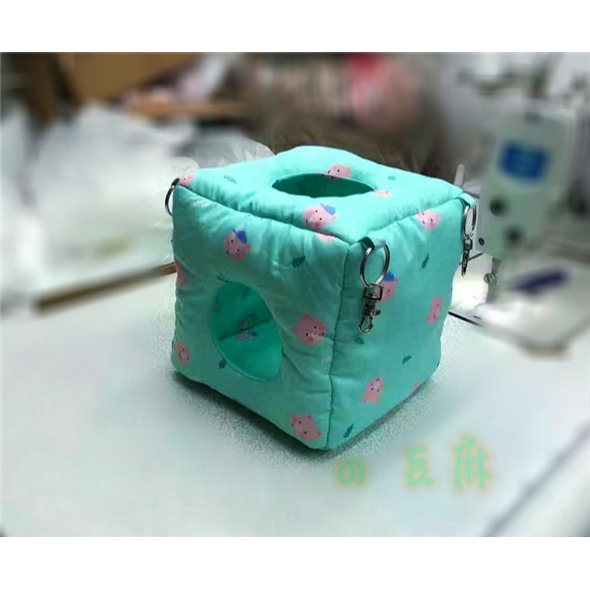 豆麻?多開口可吊方窩方牀 蜜袋鼯松鼠飛鼠倉鼠小鳥-細節圖2