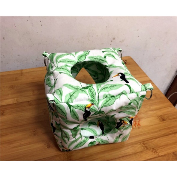 豆麻?多開口可吊方窩方牀 蜜袋鼯松鼠飛鼠倉鼠小鳥-細節圖5