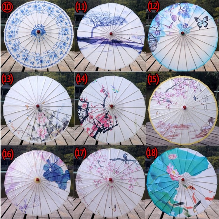 包郵古裝油紙傘古代雨傘防雨古典傘舞臺舞蹈傘跳舞演出道具裝飾傘-細節圖2