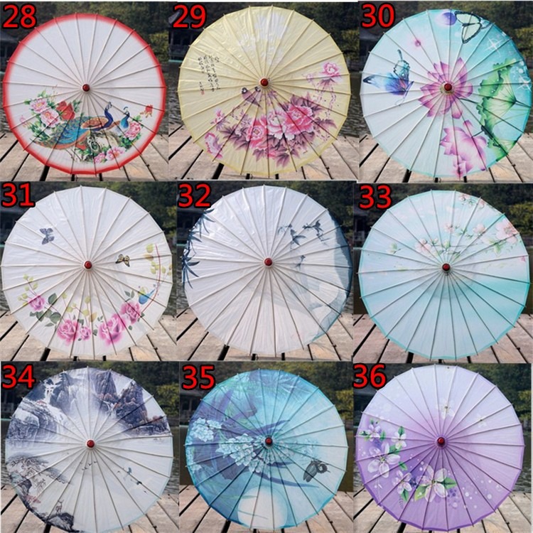 包郵古裝油紙傘古代雨傘防雨古典傘舞臺舞蹈傘跳舞演出道具裝飾傘-細節圖3