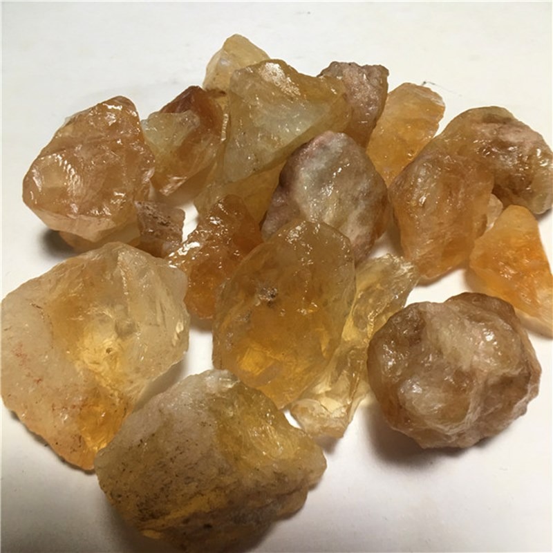 天然巴西黃水晶大塊雕刻料原石黃水晶原石原礦辦公擺件家居裝飾品-細節圖2