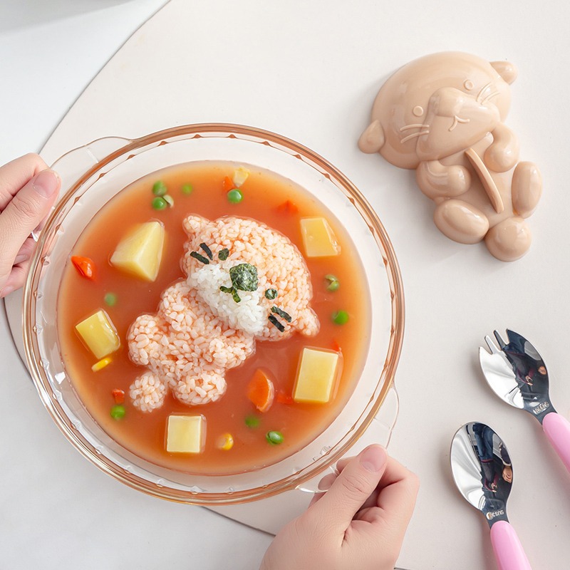 可愛飯團模具家用DIY製作工具模型兒童早餐輔食磨具寶寶喫飯神器-細節圖2