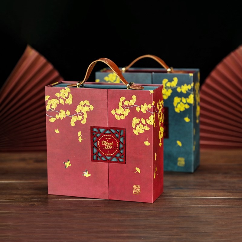 中國風伴手禮盒喜糖伴娘結婚手提復古中式禮品空盒禮物盒小眾高端-細節圖3