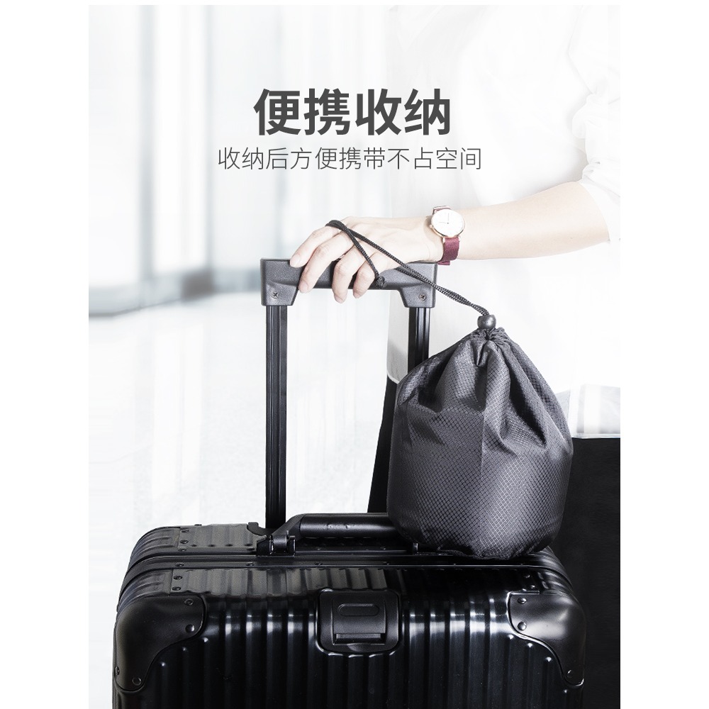 u型枕記憶棉脖子護頸枕便攜旅行裝備坐火車睡覺神器飛機折疊棉枕-細節圖5