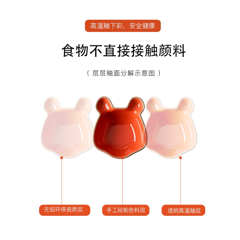 陶瓷調味小碟子料碟家用配料日韓料理蘸小號蘸醬可愛迷你甜品菜盤-細節圖2