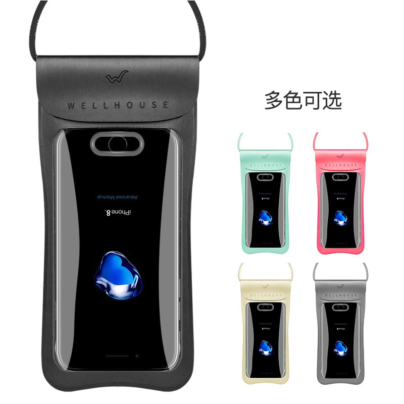 手機防水袋潛水套觸屏vivo/oppo蘋果華為通用游泳外賣手機防水袋-細節圖2