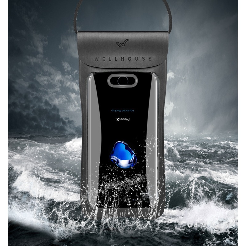 手機防水袋潛水套觸屏vivo/oppo蘋果華為通用游泳外賣手機防水袋-細節圖7