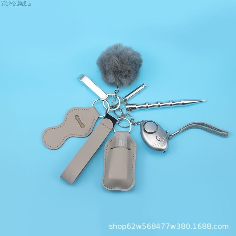 免洗手液皮套 皮革鑰匙扣飾品配件皮套空瓶狼飾品套裝9-細節圖3