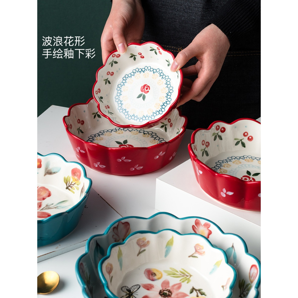 陶瓷碗可愛少女心碗家用飯碗碗酸奶碗燕麥碗麥片碗宿舍用學生早餐-細節圖4