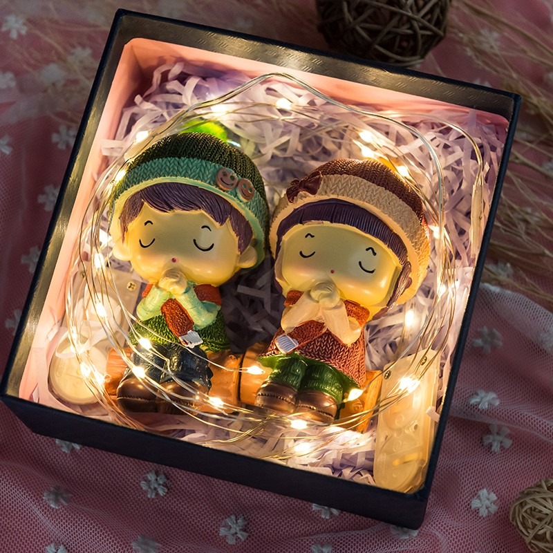 表白送男朋友的禮物 特別 創意浪漫女友閨蜜生日情侶娃娃結婚-細節圖4