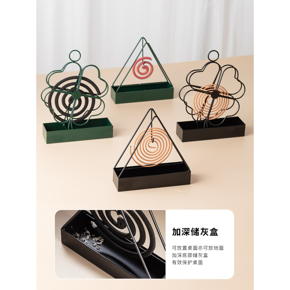 蚊香架子神器安全支架家用籠子金屬鐵藝盤託香爐室內蚊香盒子日式-細節圖4