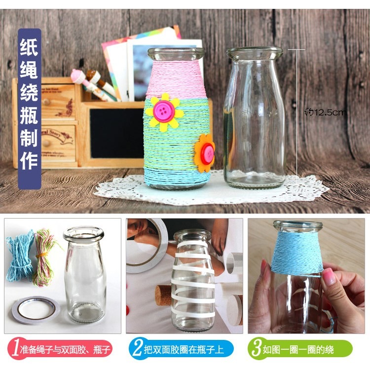 幼兒園母親節禮物小學紐扣花束送老師媽媽親子手工製作DIY材料包-細節圖2