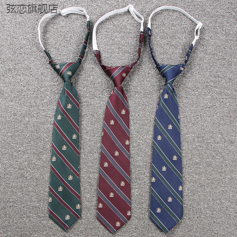 制服領帶領花領結領帶領花日本學生制服紋章柄皇冠條紋-細節圖3